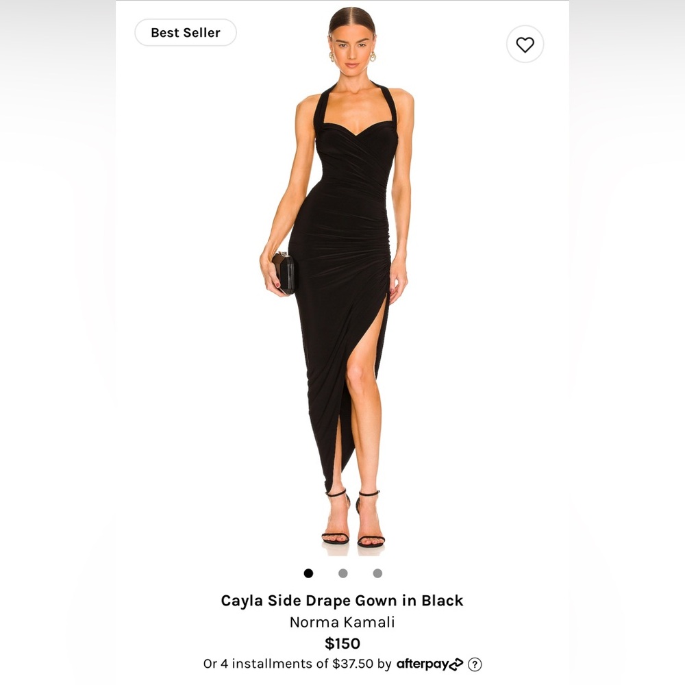 Black Dress Norma Kamali, size S